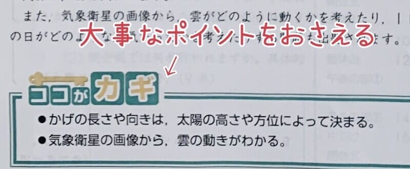 ２. ココがカギ → 大事なポイントをおさえる