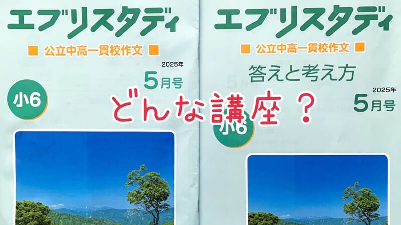 Z会「公立中高一貫校 作文」はどんな講座?